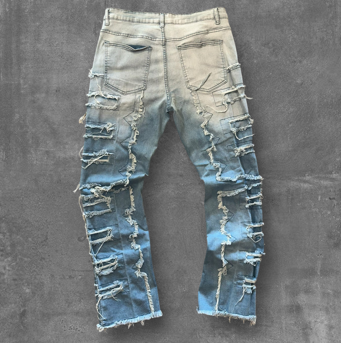 Reworked Distressed Jeans