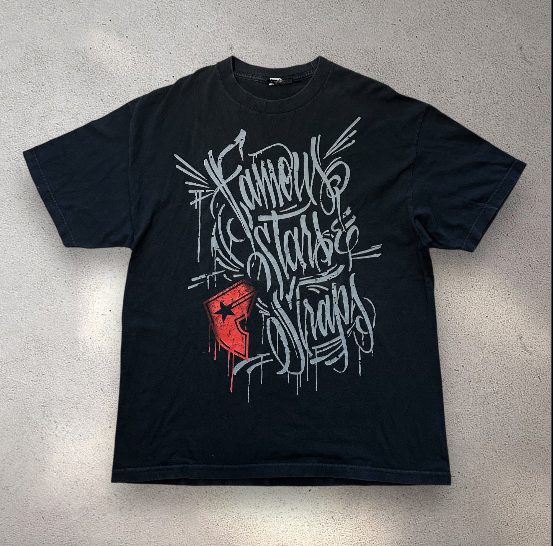 Famous stars and straps graffiti tee