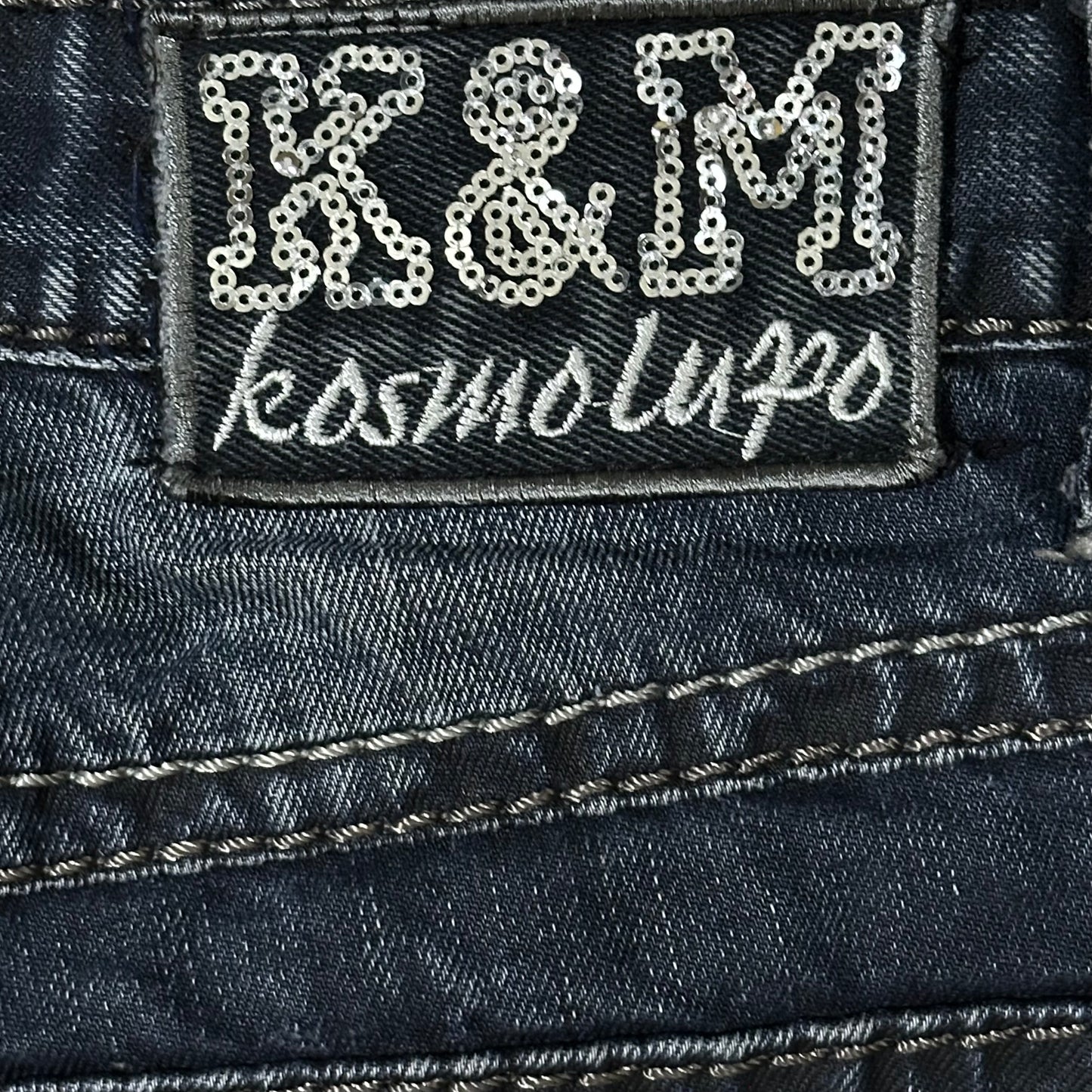 Y2k Kosmo Lupo Biker Jeans