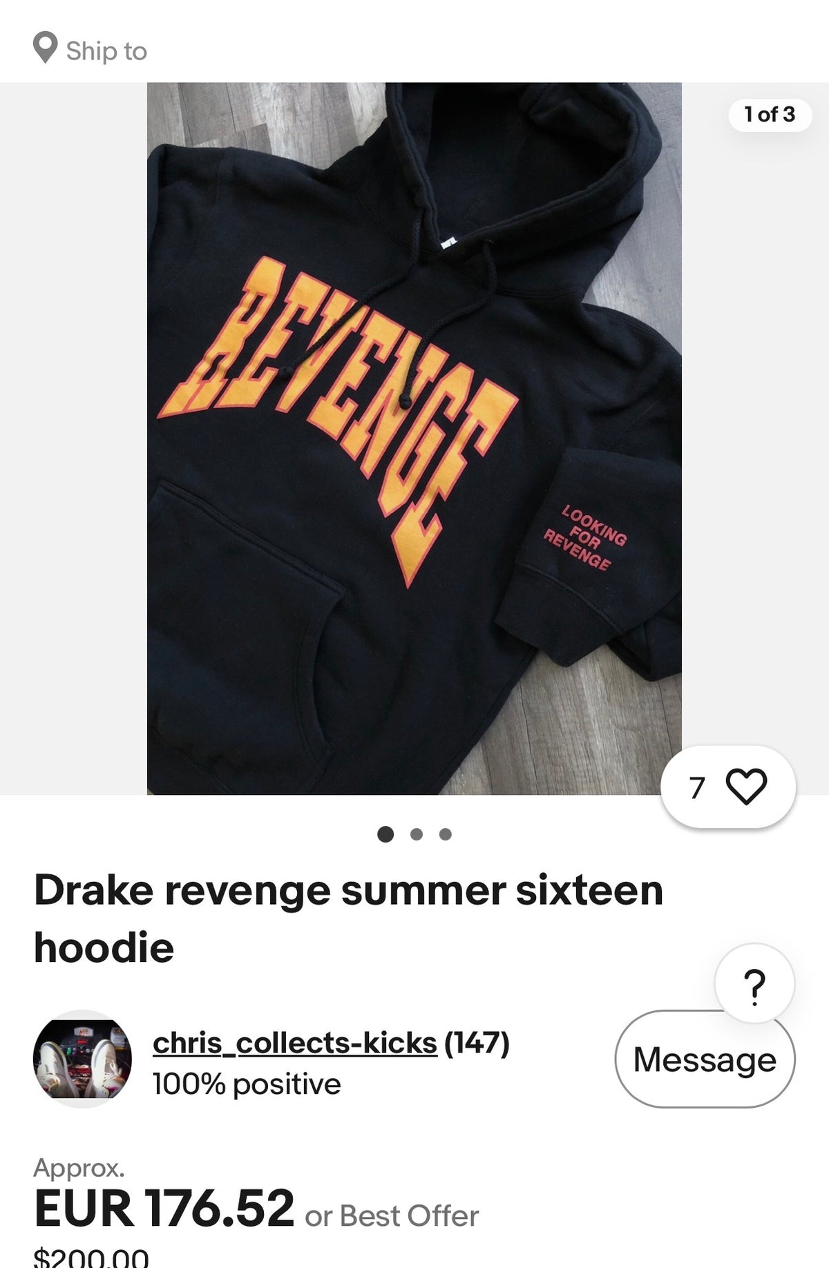 Drake X Revenge Summer Sixteen Hoodie