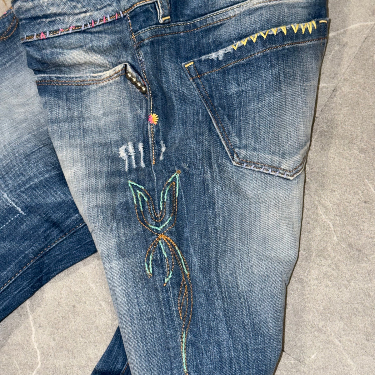 Y2k Replay Wmns Flared Low Rise Jeans