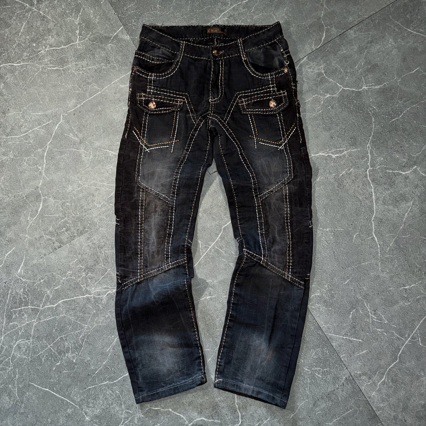Y2k Kosmo Lupo Biker Jeans