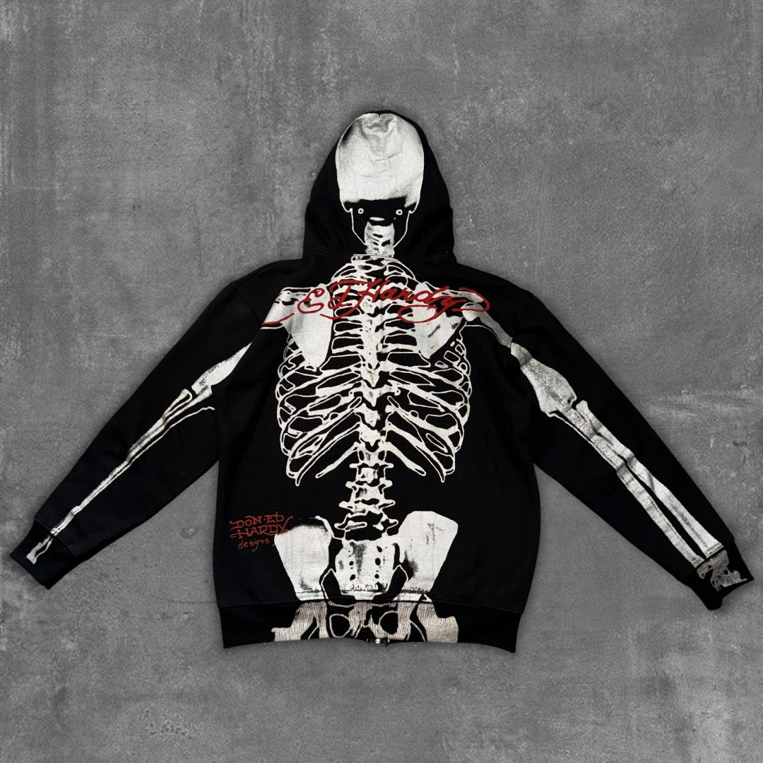 RARE Ed Hardy X-Ray Zip-Up