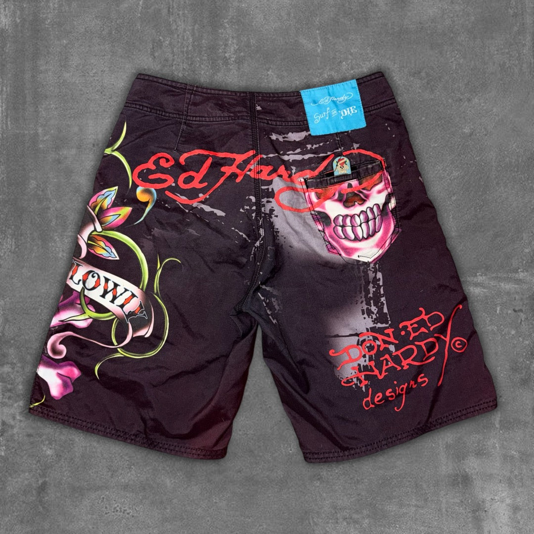 Y2k Ed Hardy BoardShorts