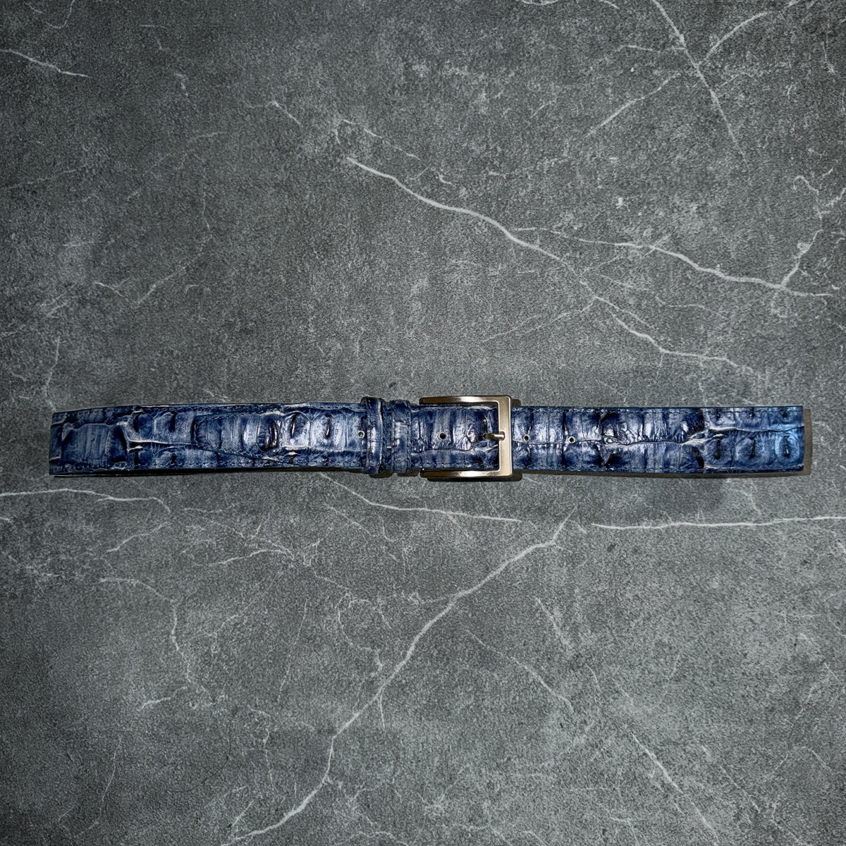 Vera Pelle Croc Leather Belt [120cm]