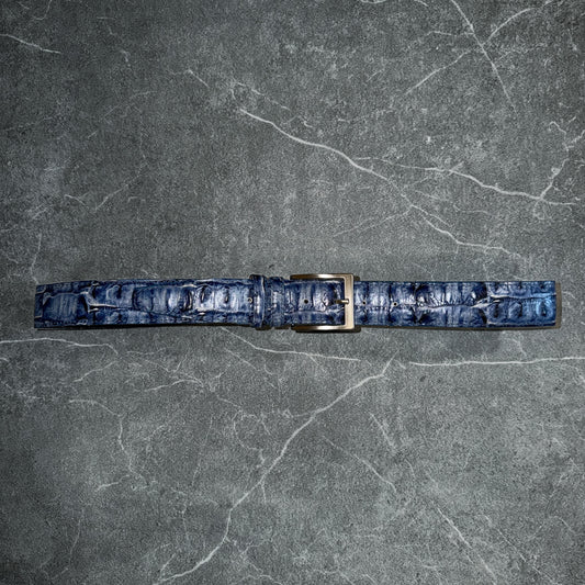 Vera Pelle Croc Leather Belt [120cm]