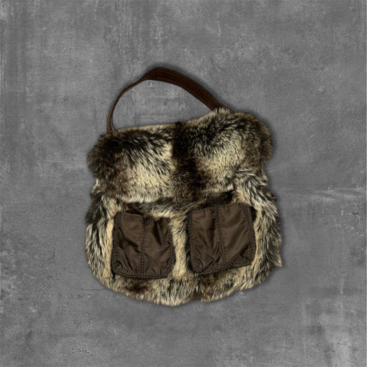Mango Fur Handbag