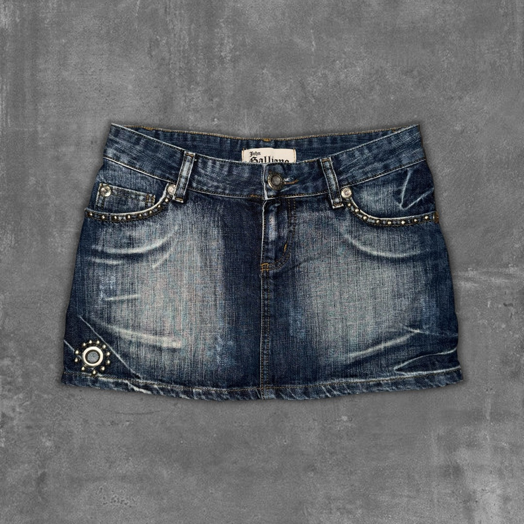 Y2k John Galliano Mini Skirt