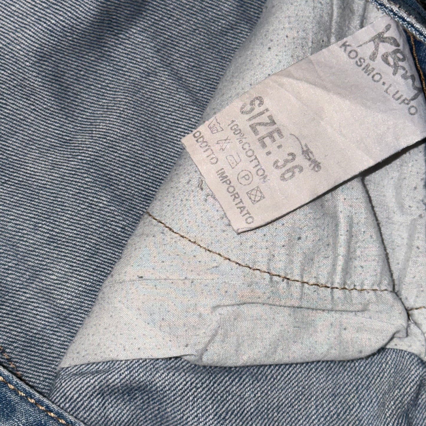 Y2k Kosmo Lupo Chain Jeans