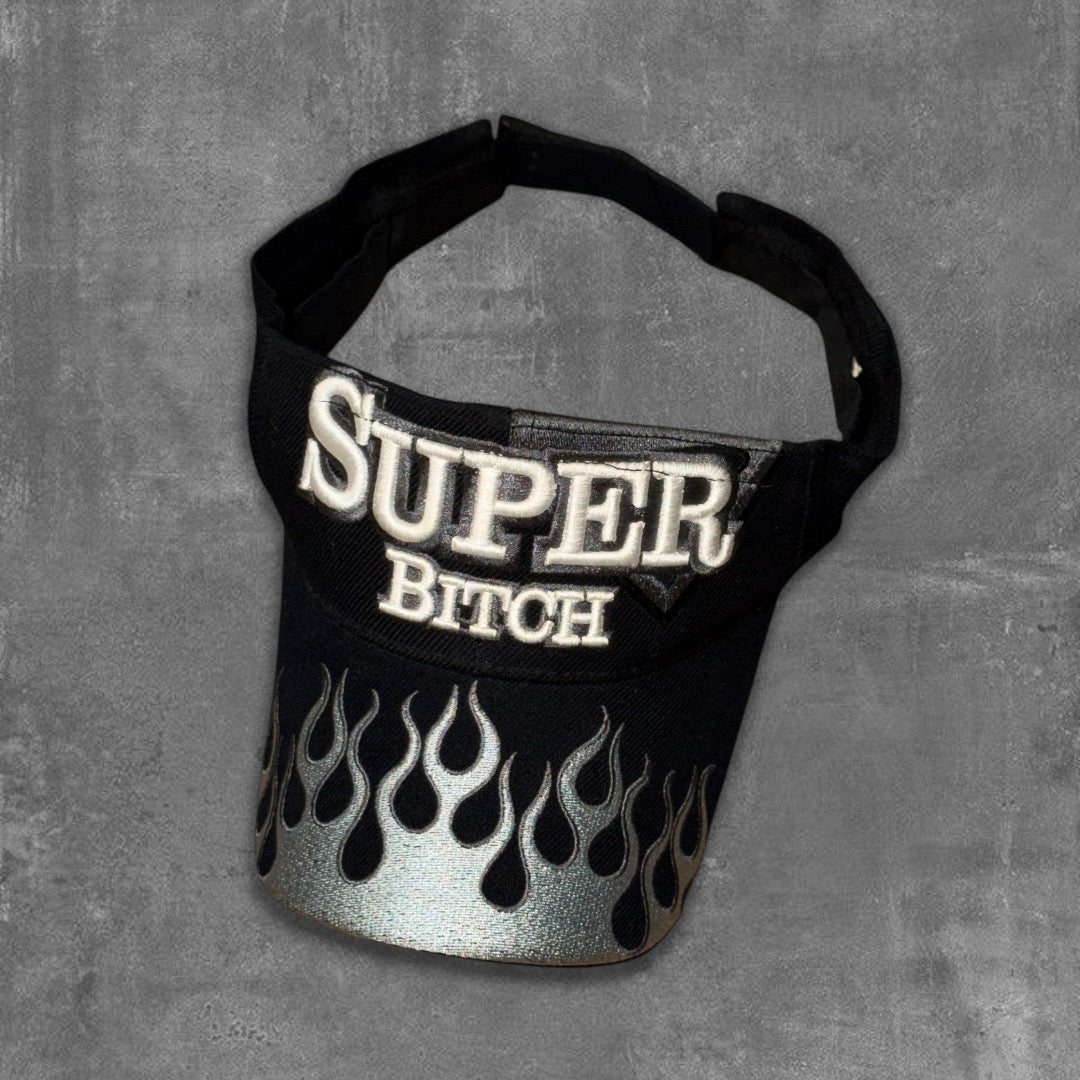 Y2k Super Bitch Visor Cap