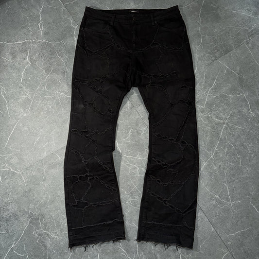 Nova Distressed Flared Jeans