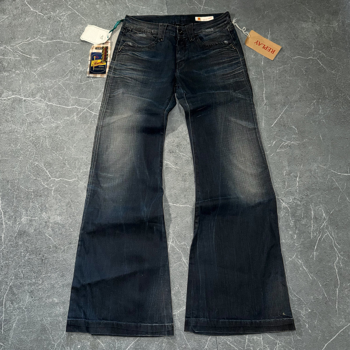 Y2k Replay Wmns Flared Low rise Jeans