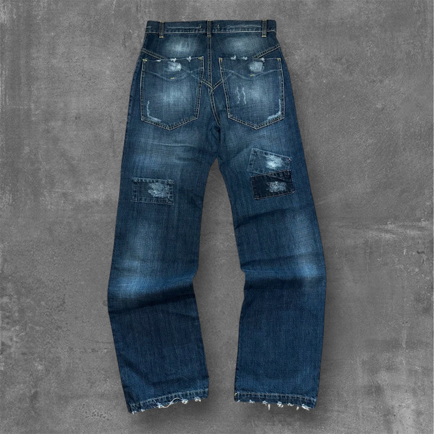 Y2k Snaej Biker Jeans