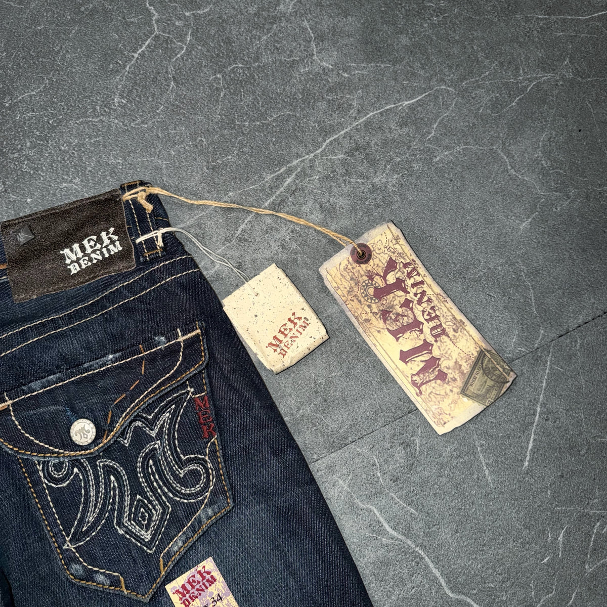 Y2k Mek Denim USA Los Angeles Wmns Long Jeans