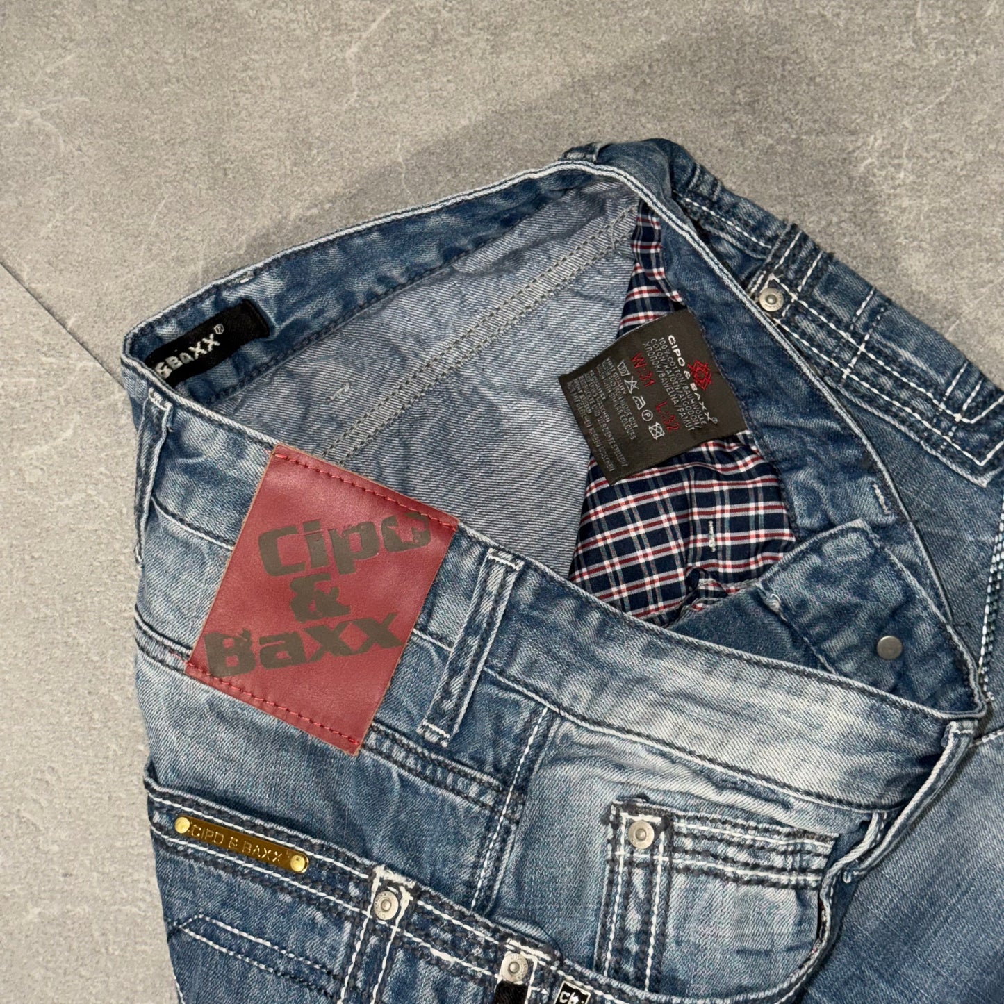 Y2k Cipo & Baxx biker Jeans