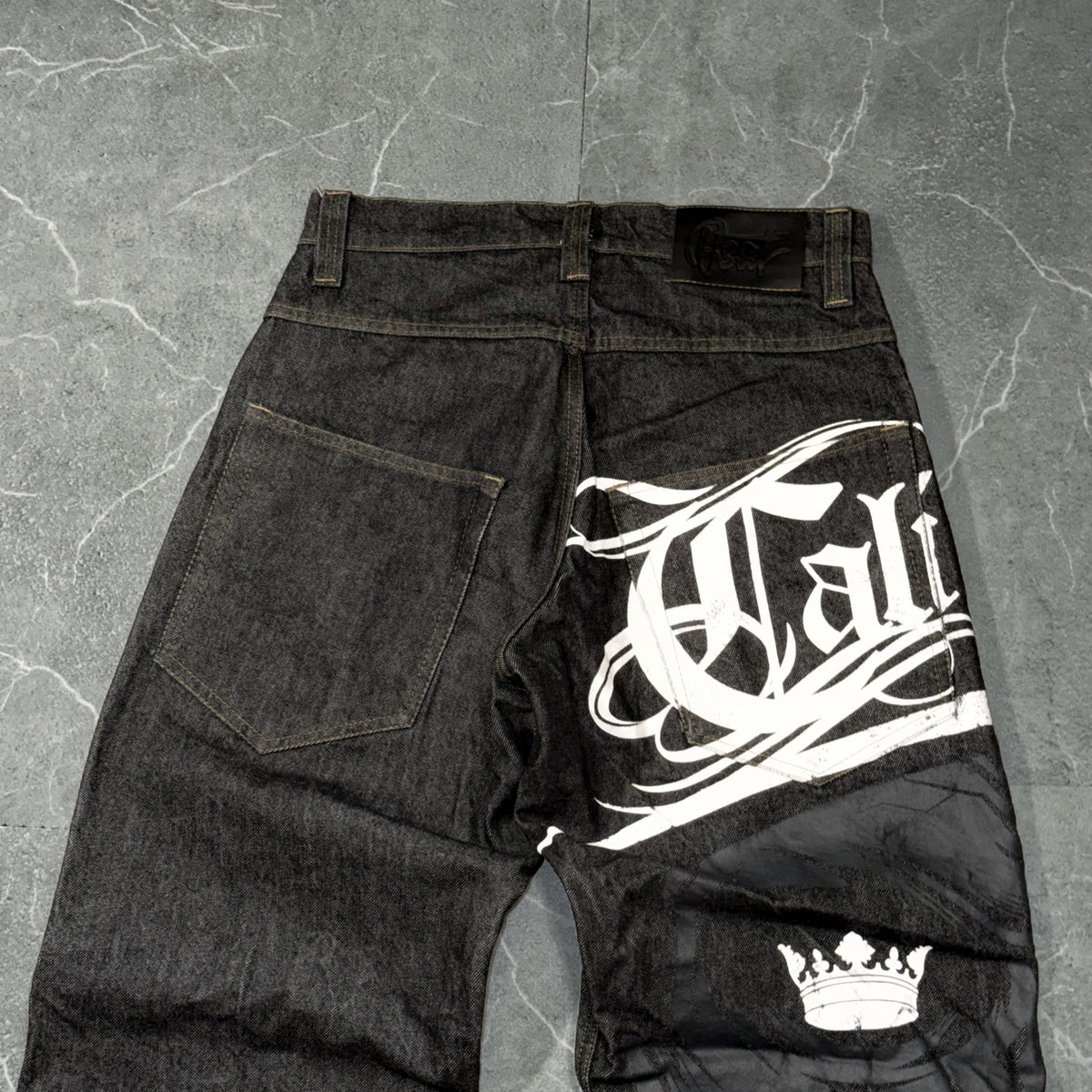 Bsat Cali Skull Baggy Jeans