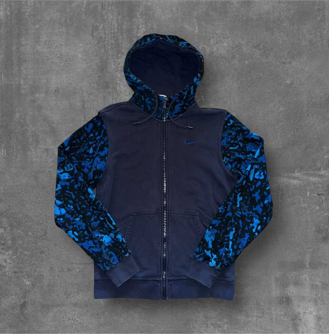 Nike Royal Blue Camo Zip Hoodie