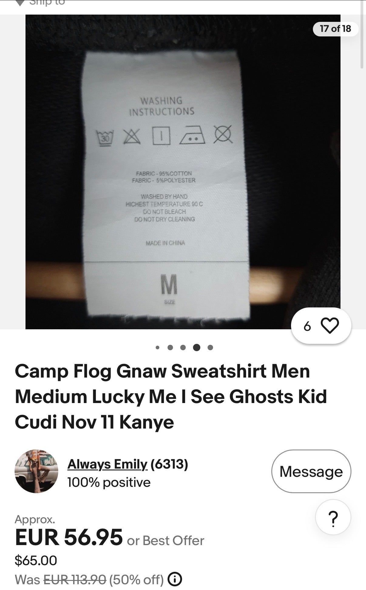 Camp Flog Gnaw Kid Cudi, Kanye Oversized Hoodie