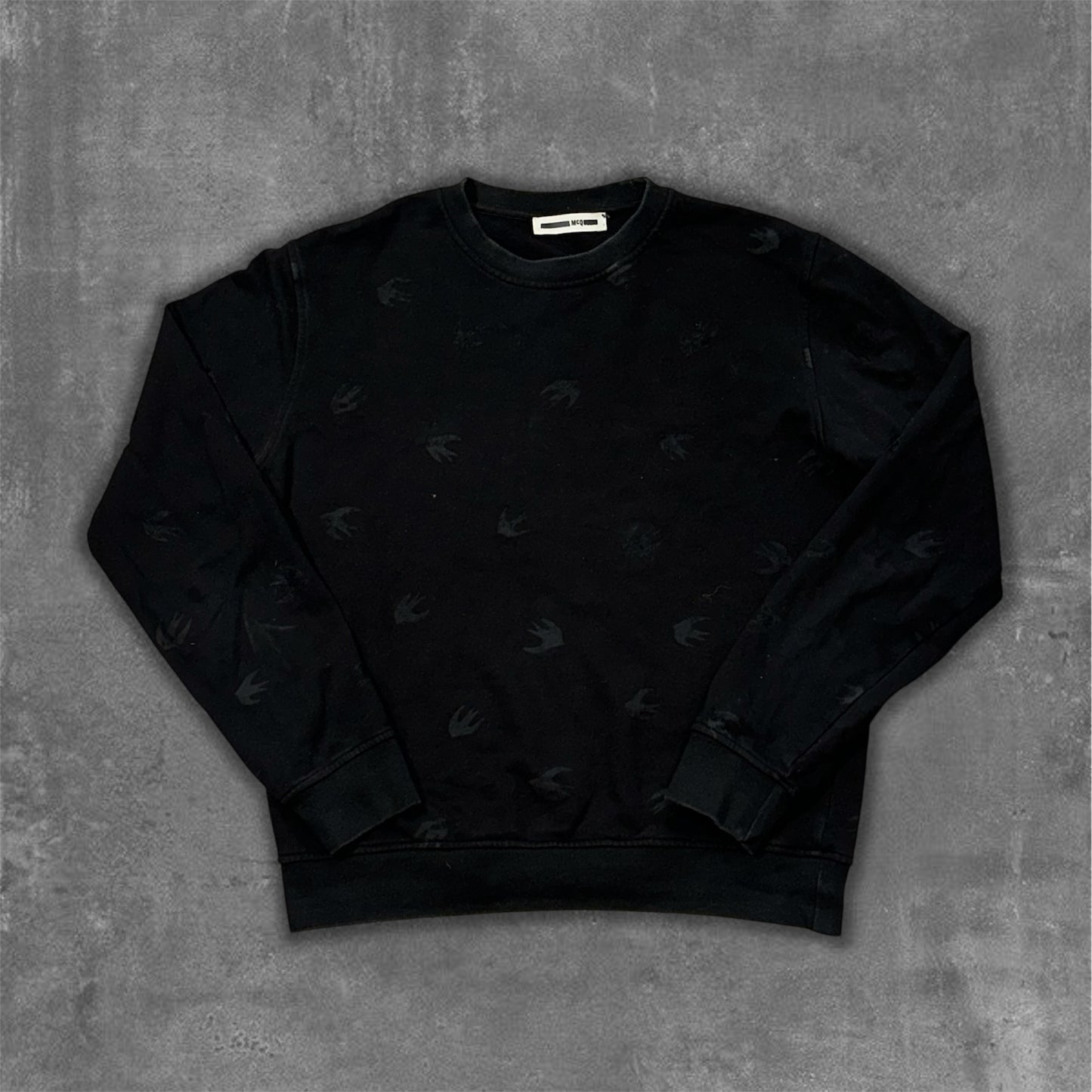 Alexander McQueen Tonal Bird Print Long Sleeve