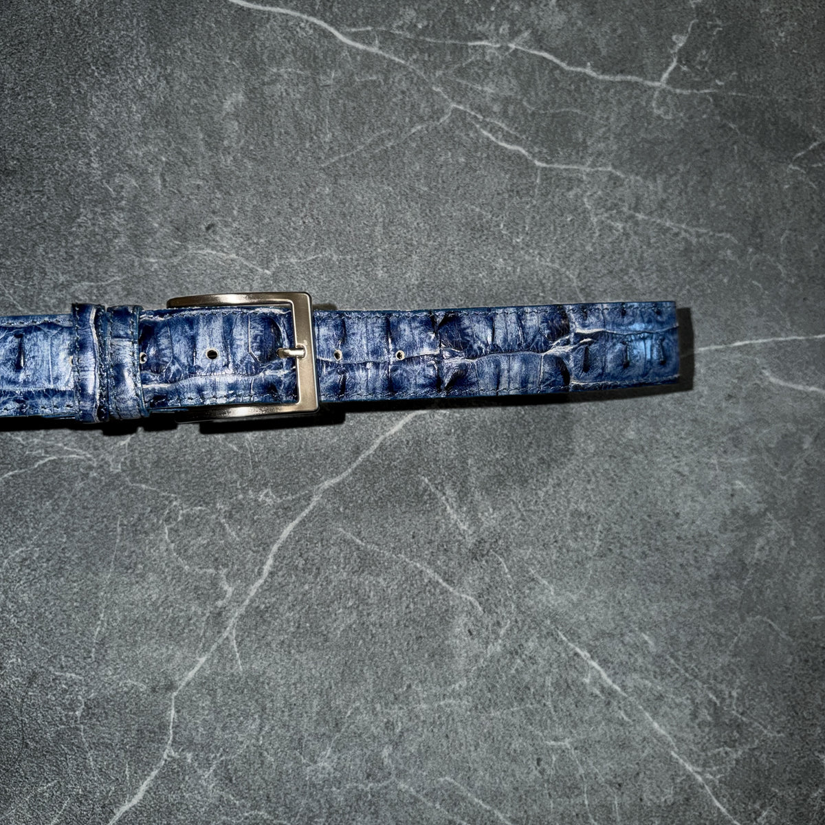 Vera Pelle Croc Leather Belt [120cm]