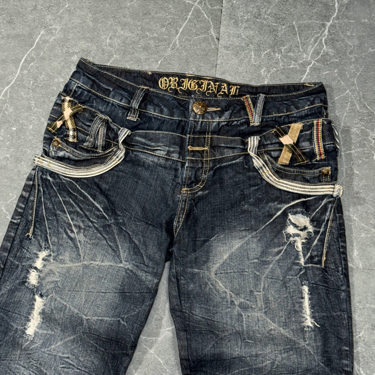 Y2k Unbranded Double Waist Bootcut Jeans