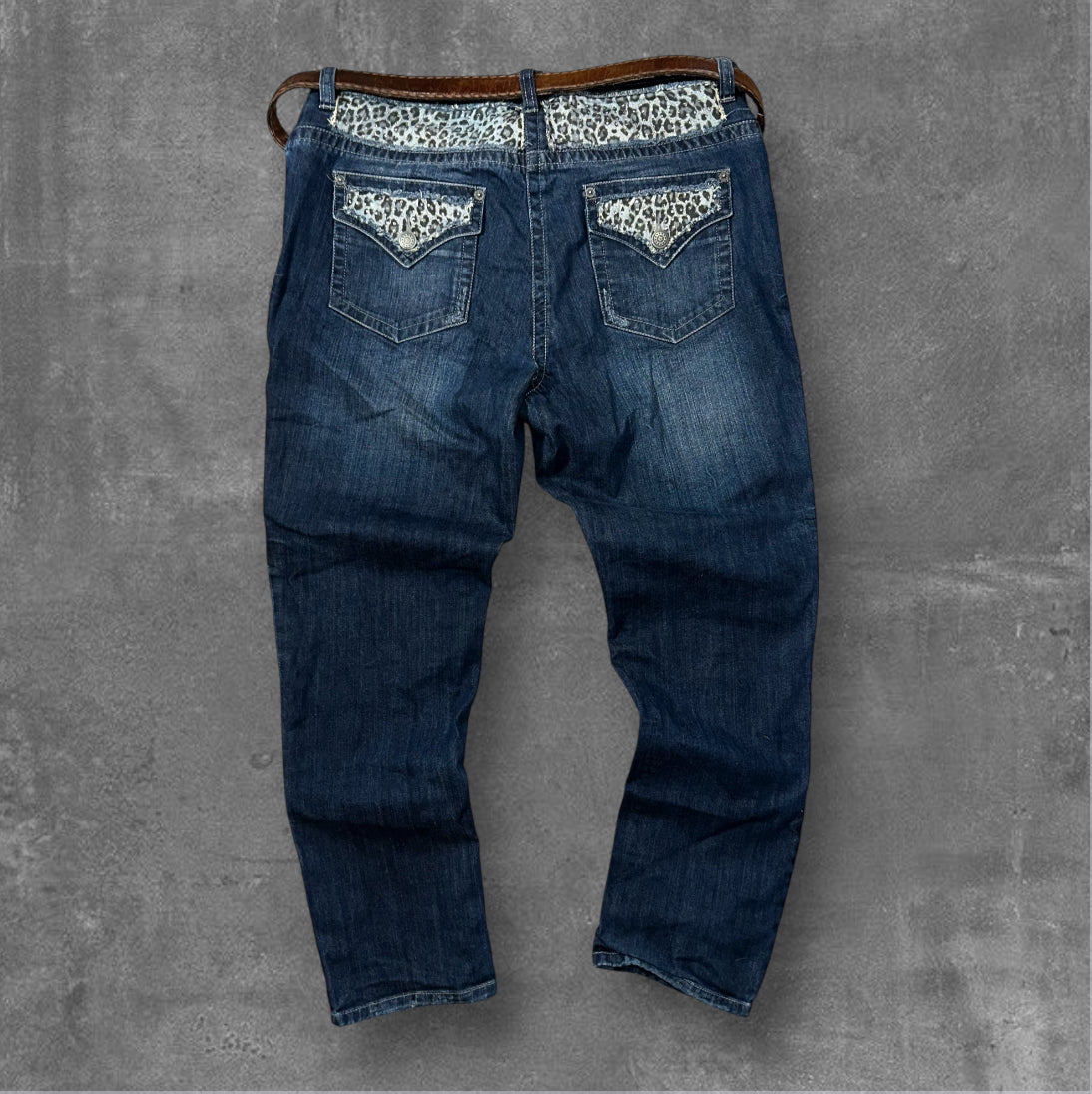 Y2k Unbranded Cheetah Print Jeans