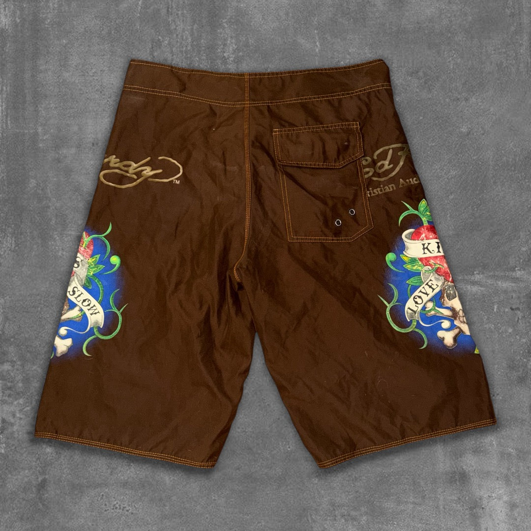 Y2k Ed Hardy BoardShorts