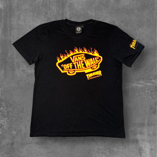 Vans X Thrasher Flame logo tee