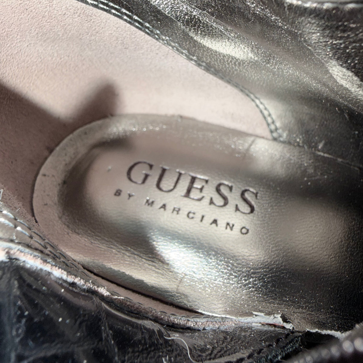 Guess by Marciano Crocodile Print High Boots [37]👠💅