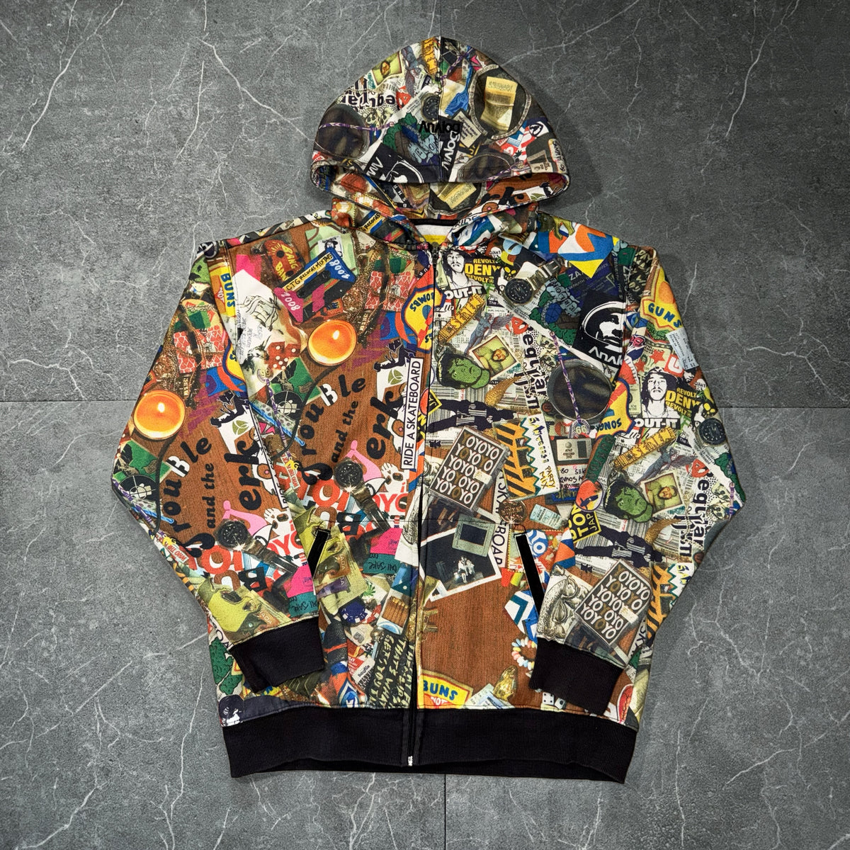 Vintage Analog Zipper Hoodie