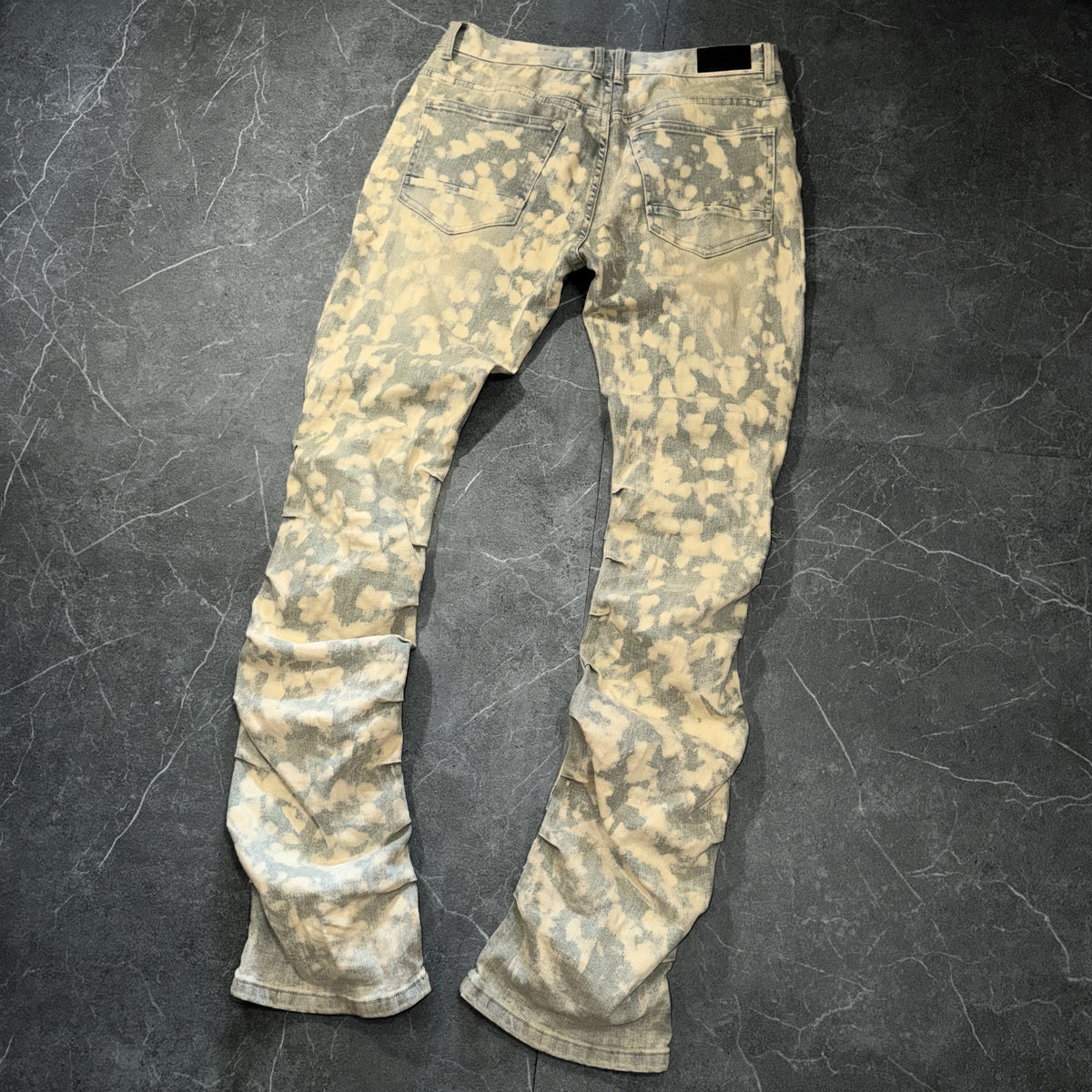 Smoke Rise Stacked Ripple Jeans