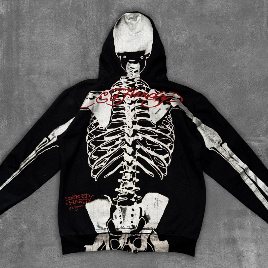 RARE Ed Hardy X-Ray Zip-Up