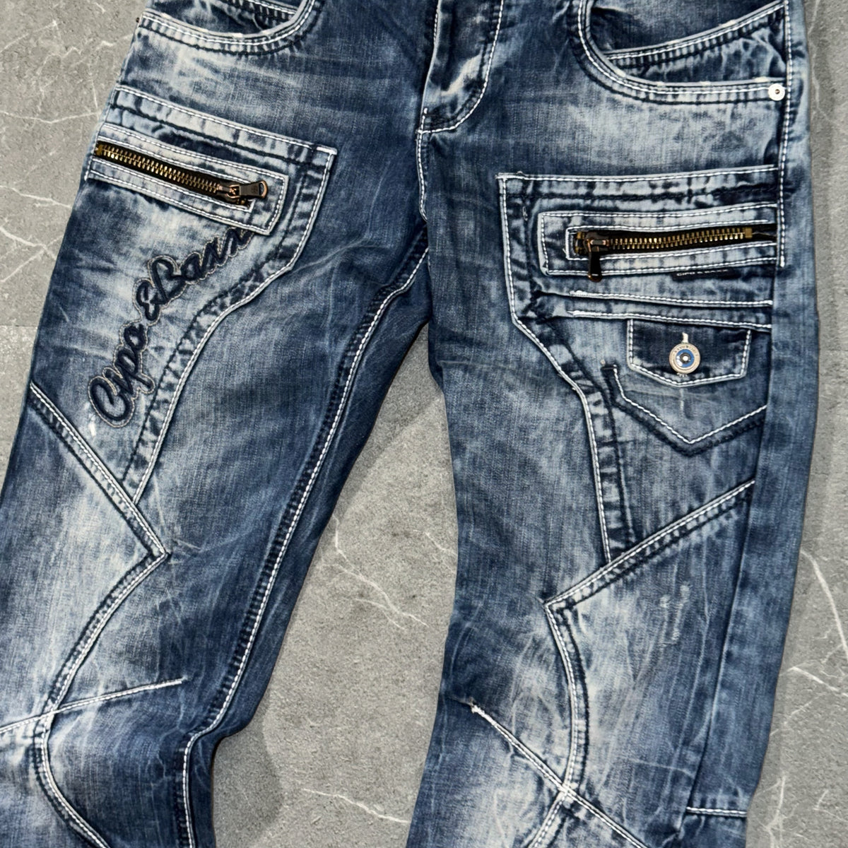 Y2k Cipo & Baxx Biker Jeans