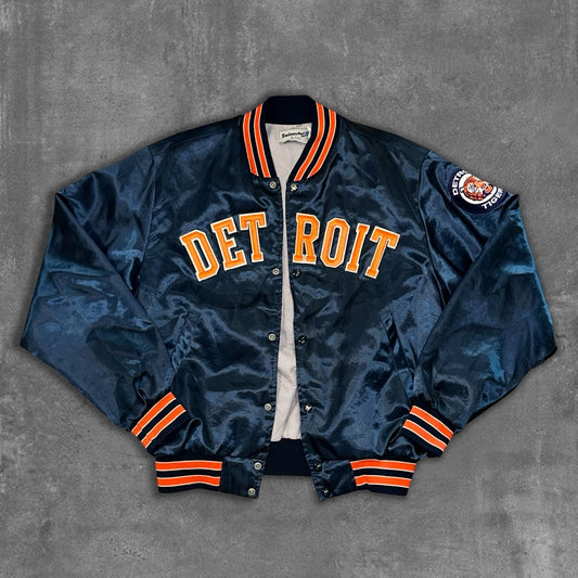 Vintage 90s Swingster Detroit Tigers Baseball Bomber Jacket