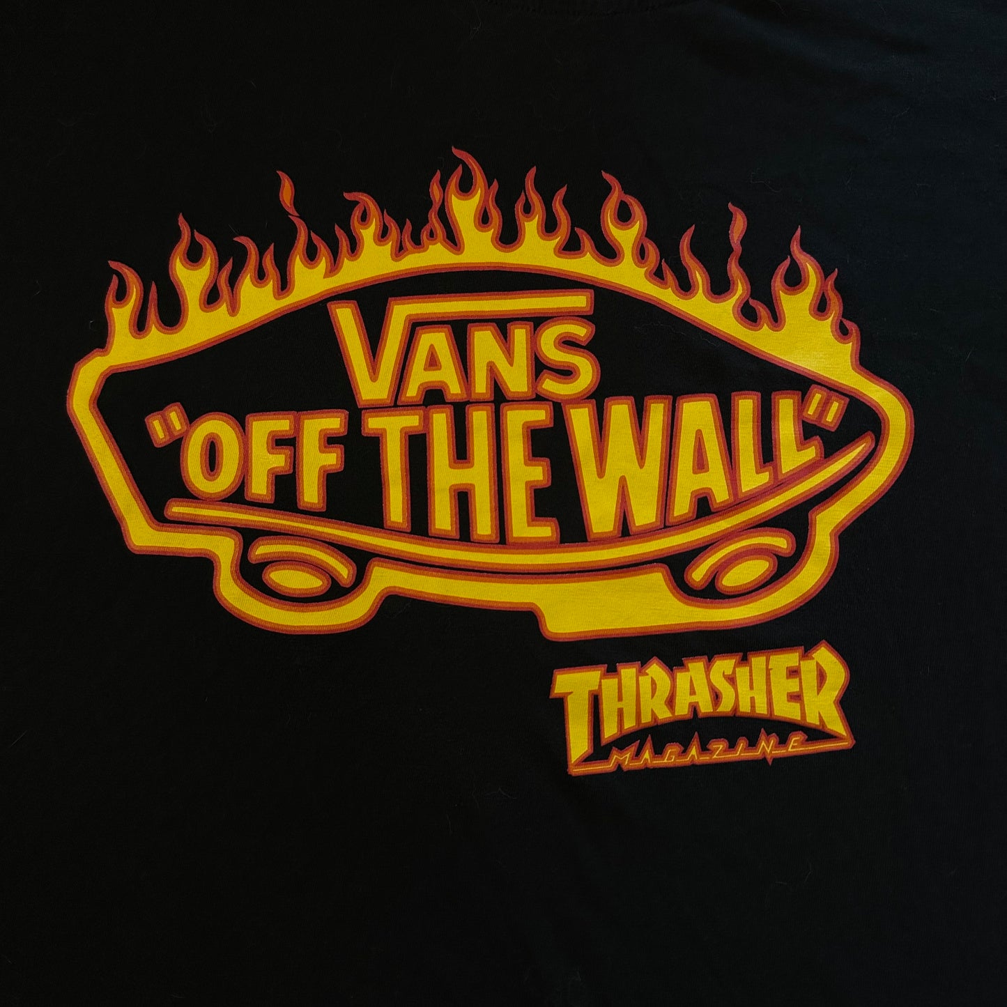 Vans X Thrasher Flame logo tee