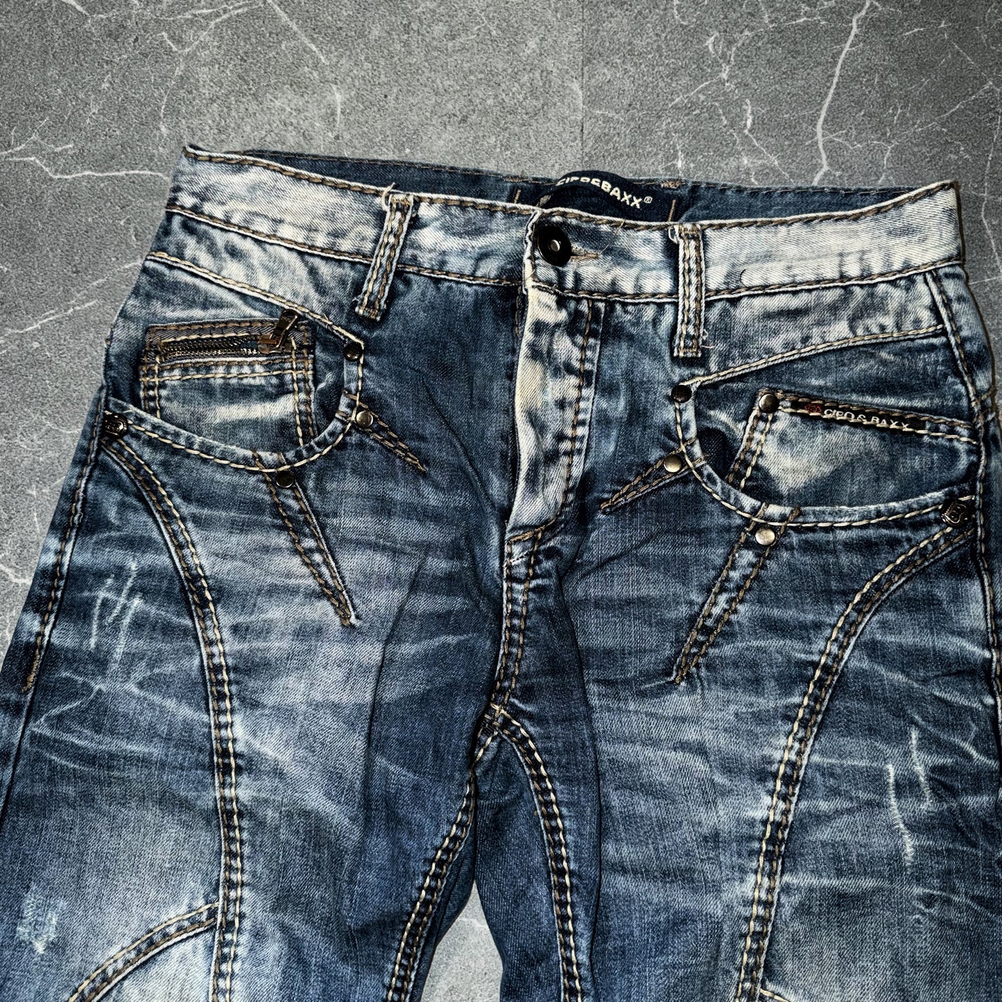 Y2k Cipo & Baxx Biker Jeans