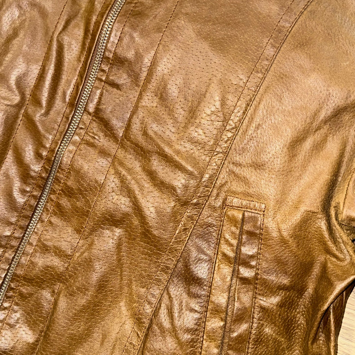 Vintage Kaos Leather Pilot Jacket