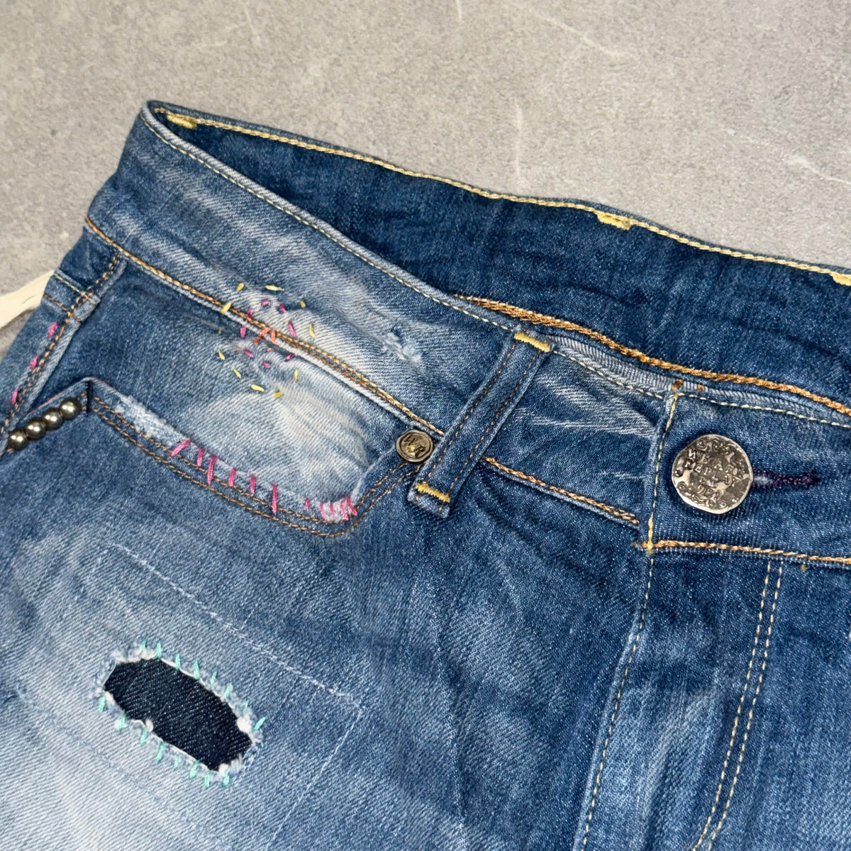 Y2k Replay Wmns Flared Low Rise Jeans