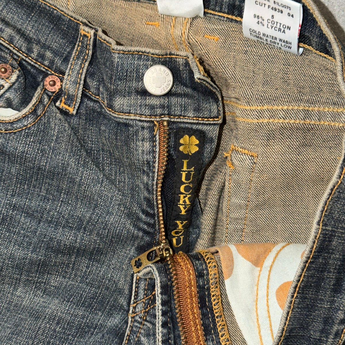 Y2k Lucky Brand “Lucky You” Flared Low rise Jeans