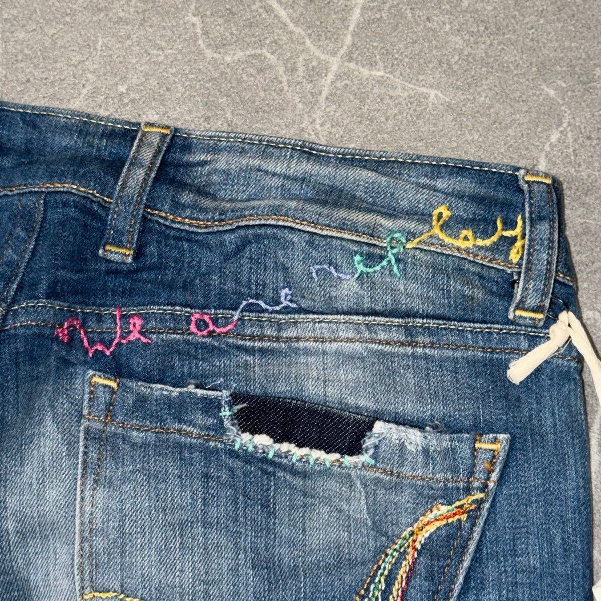 Y2k Replay Wmns Flared Low Rise Jeans