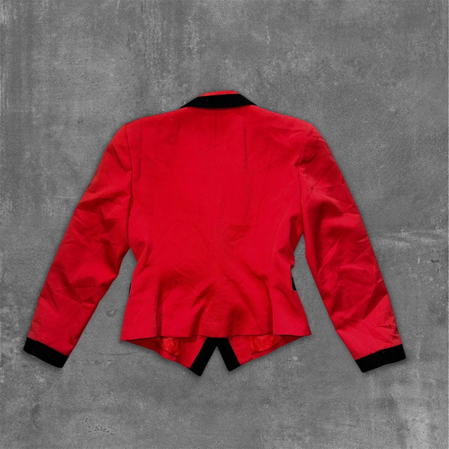 1990 Christian Dior Jacket Red Crepe Tailored