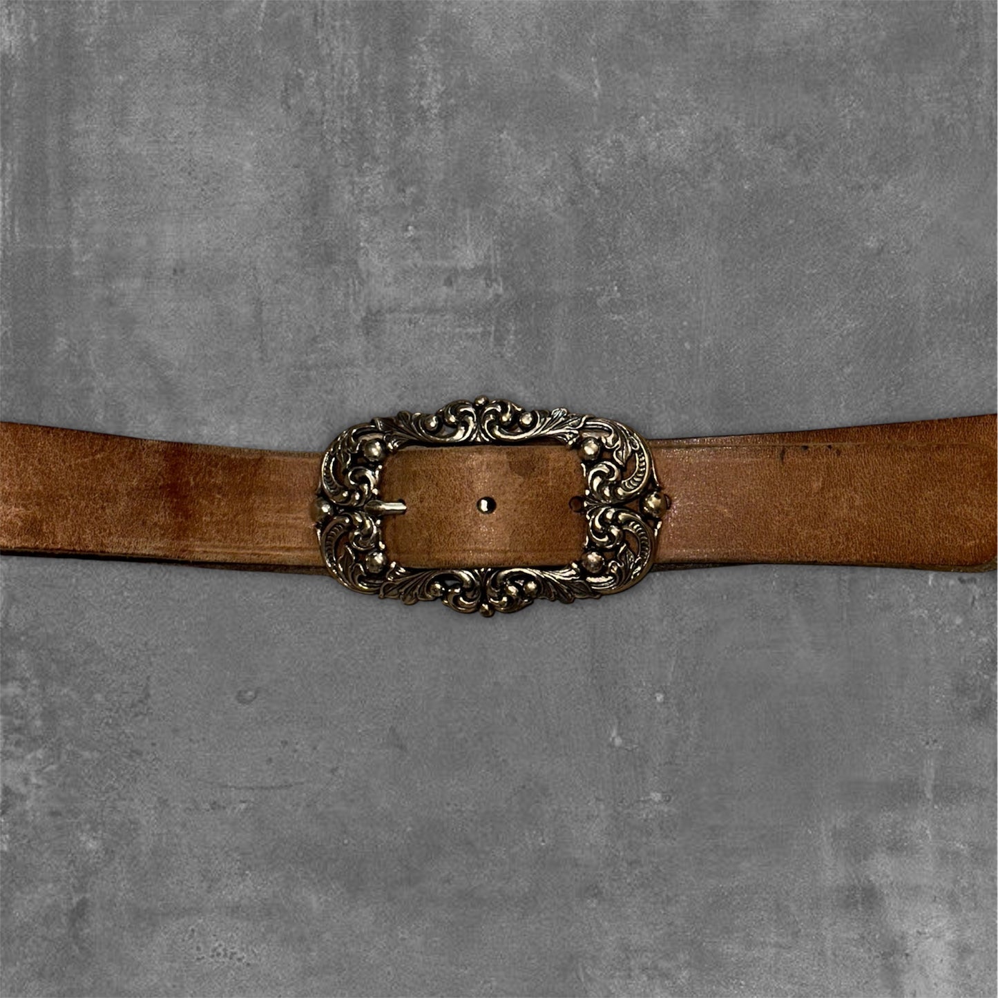 Vintage Leather Belt 110cm