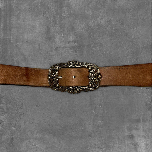 Vintage Leather Belt 110cm