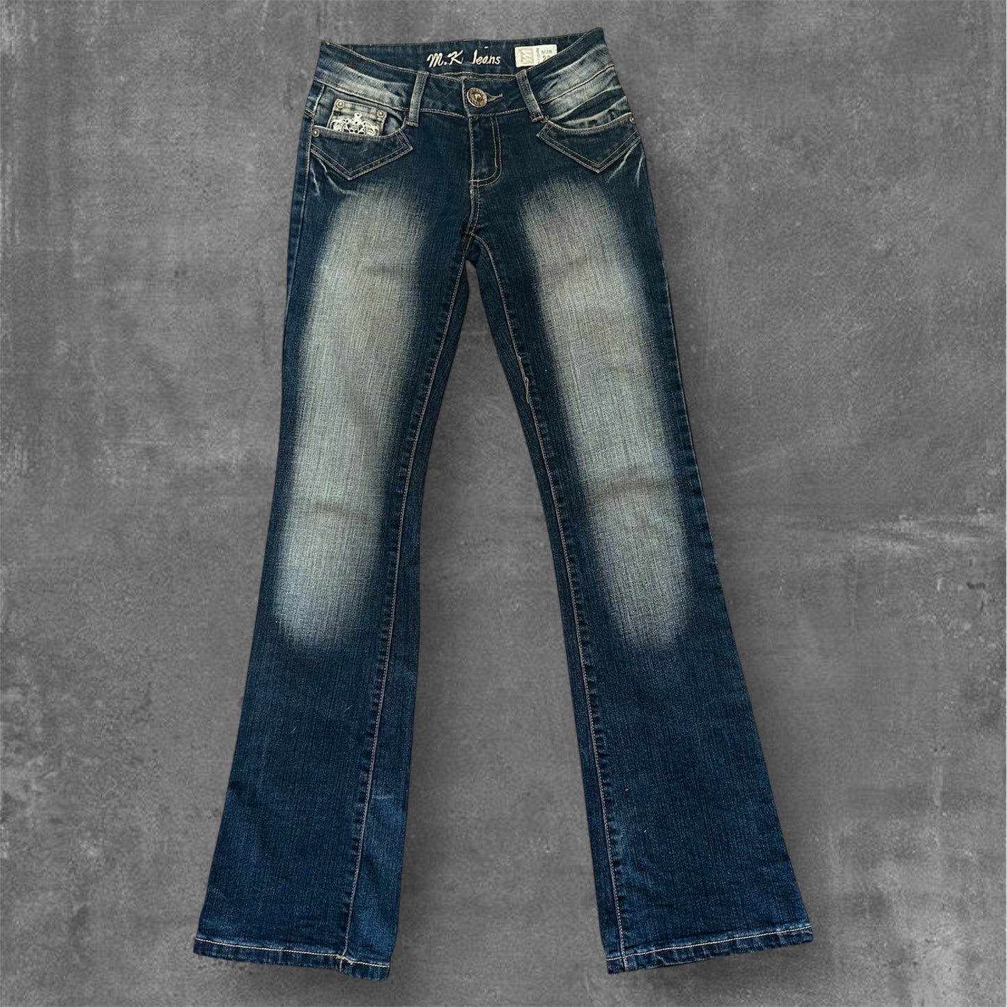 M.K Skull Crown flared Jeans