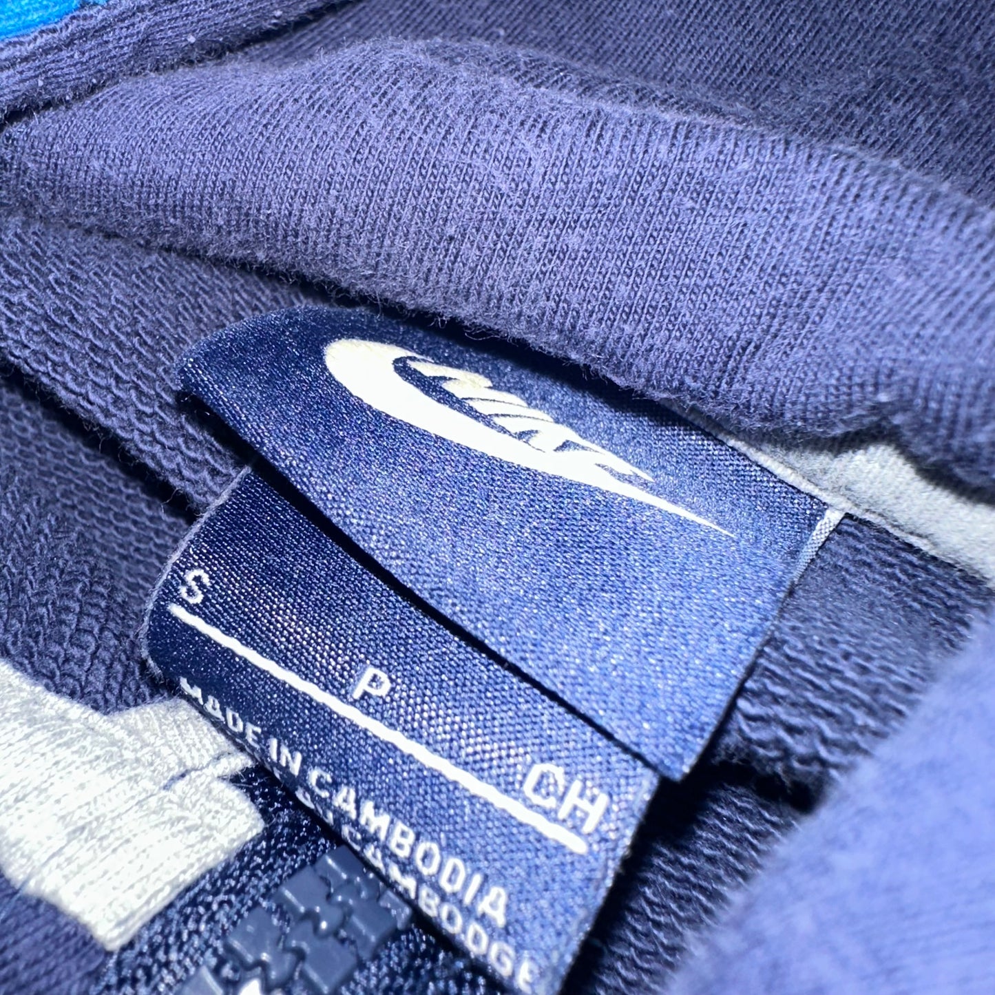 Nike Royal Blue Camo Zip Hoodie