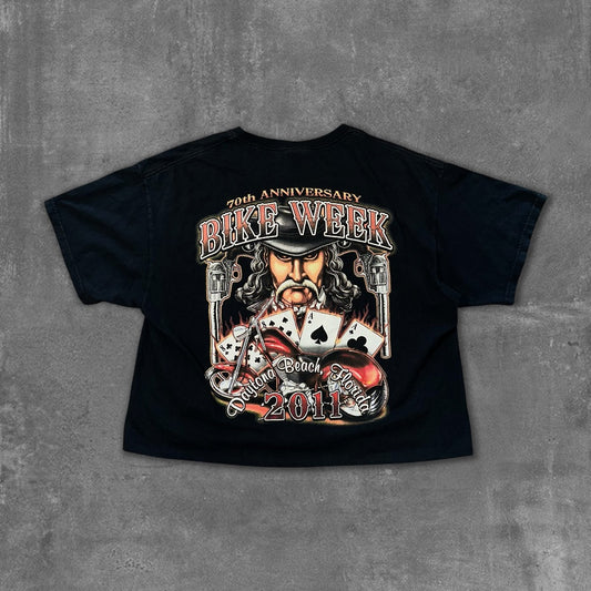Daytona Beach Bike Week cropped tee