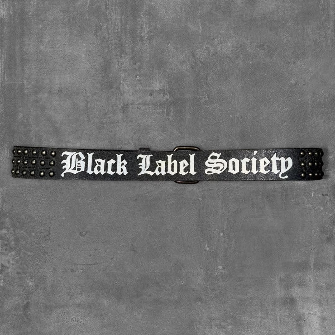 Black Label Society Leather Belt 100cm