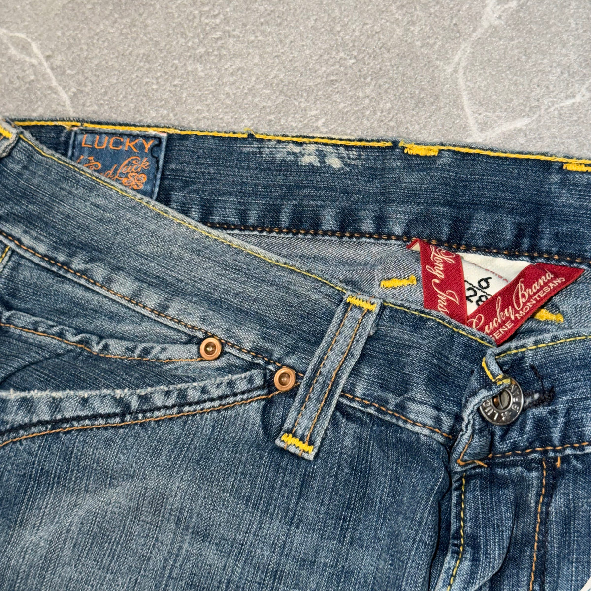 Y2k Lucky Brand “Lucky You” Low rise Flared Jeans