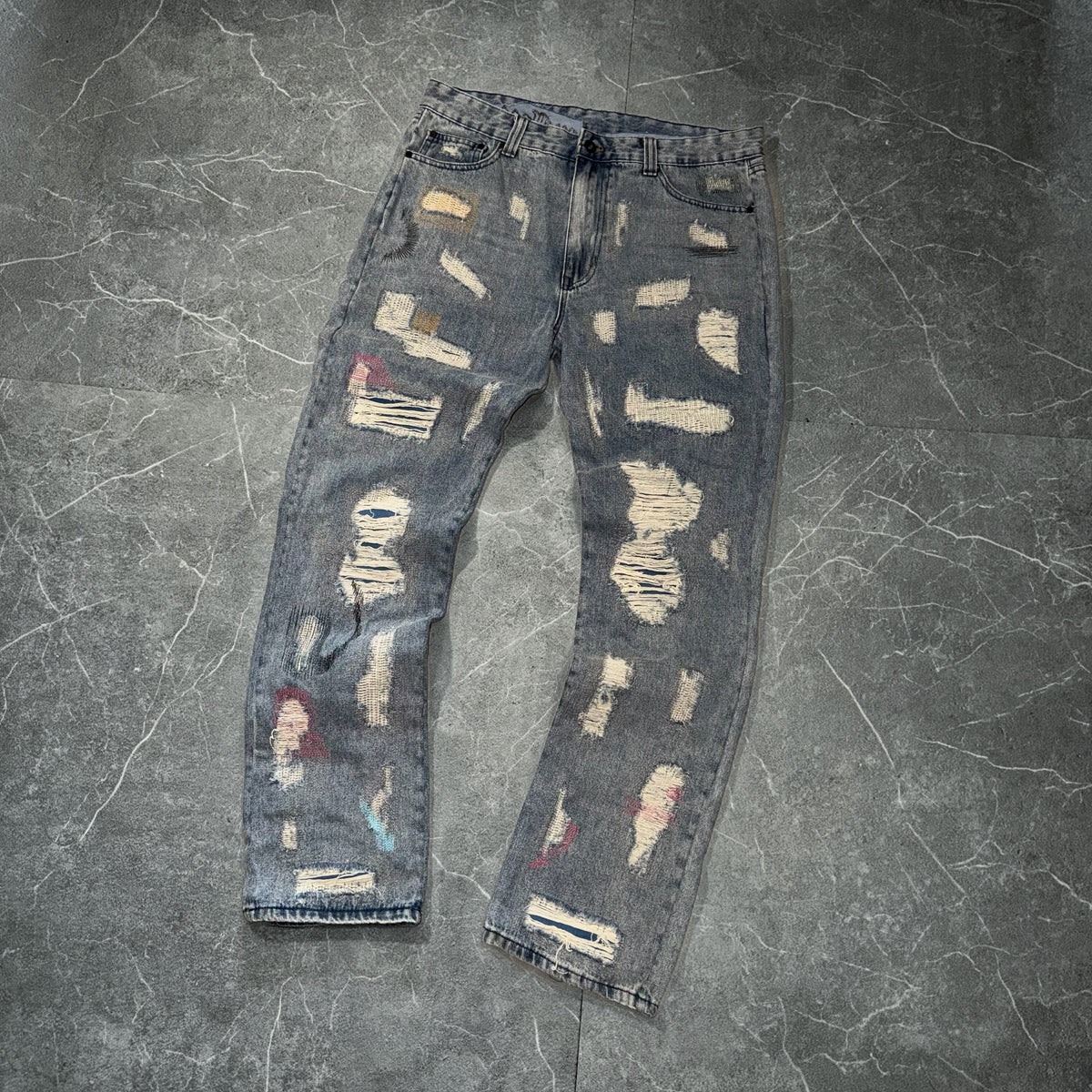 🔴Vlone X Endless Distressed Jeans
