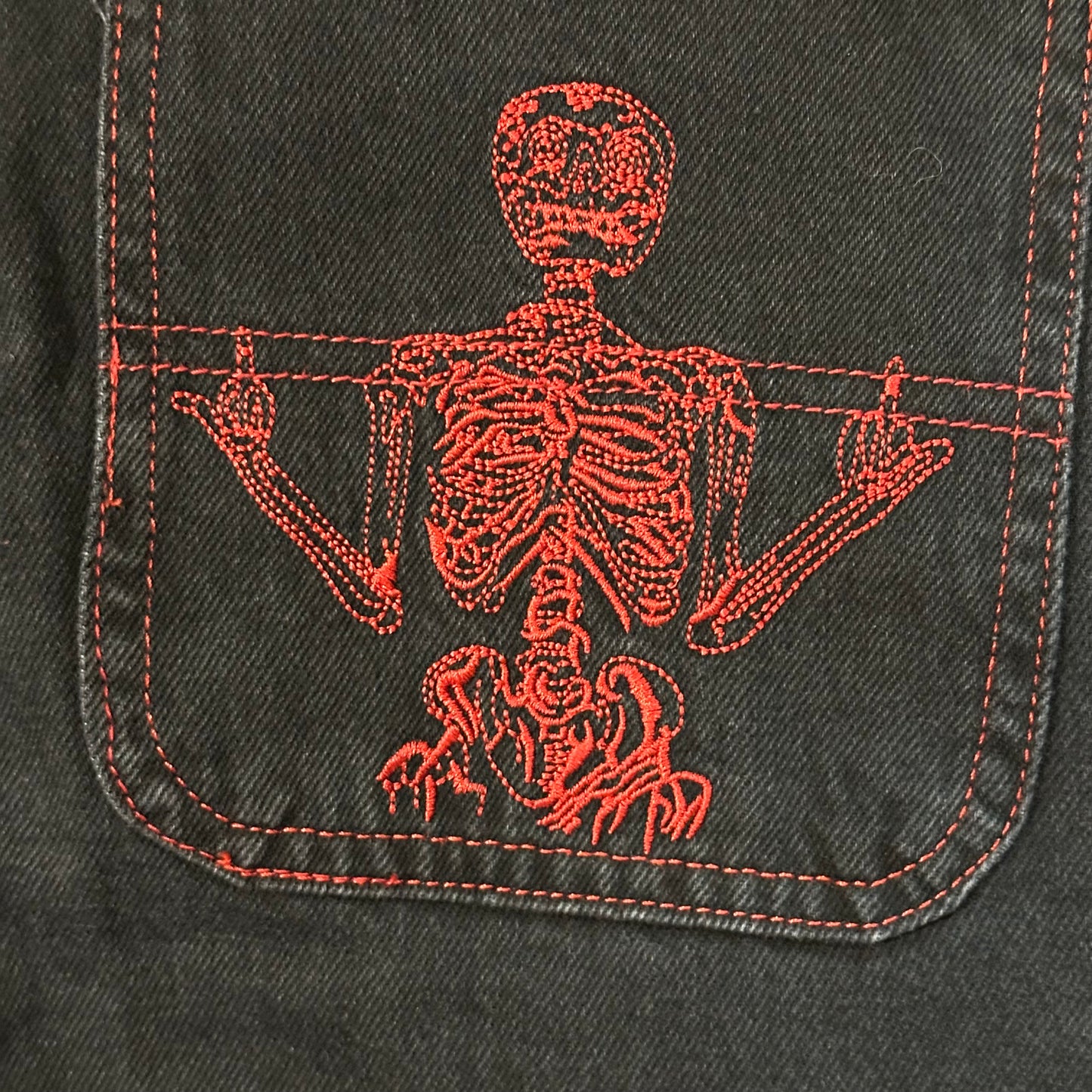 Opium Embroidered Baggy Jeans